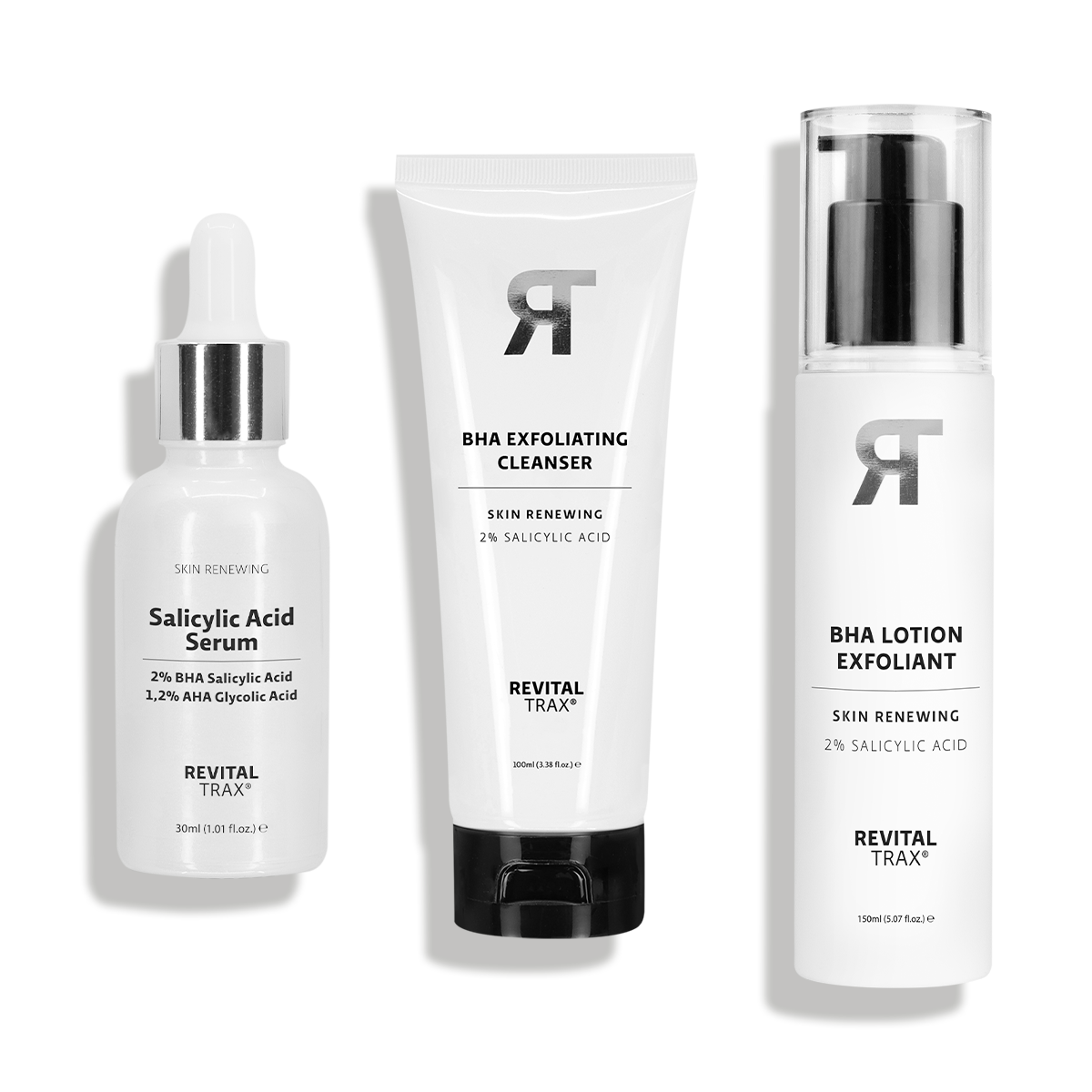 BHA-Set: Reiniger + Serum + Lotion