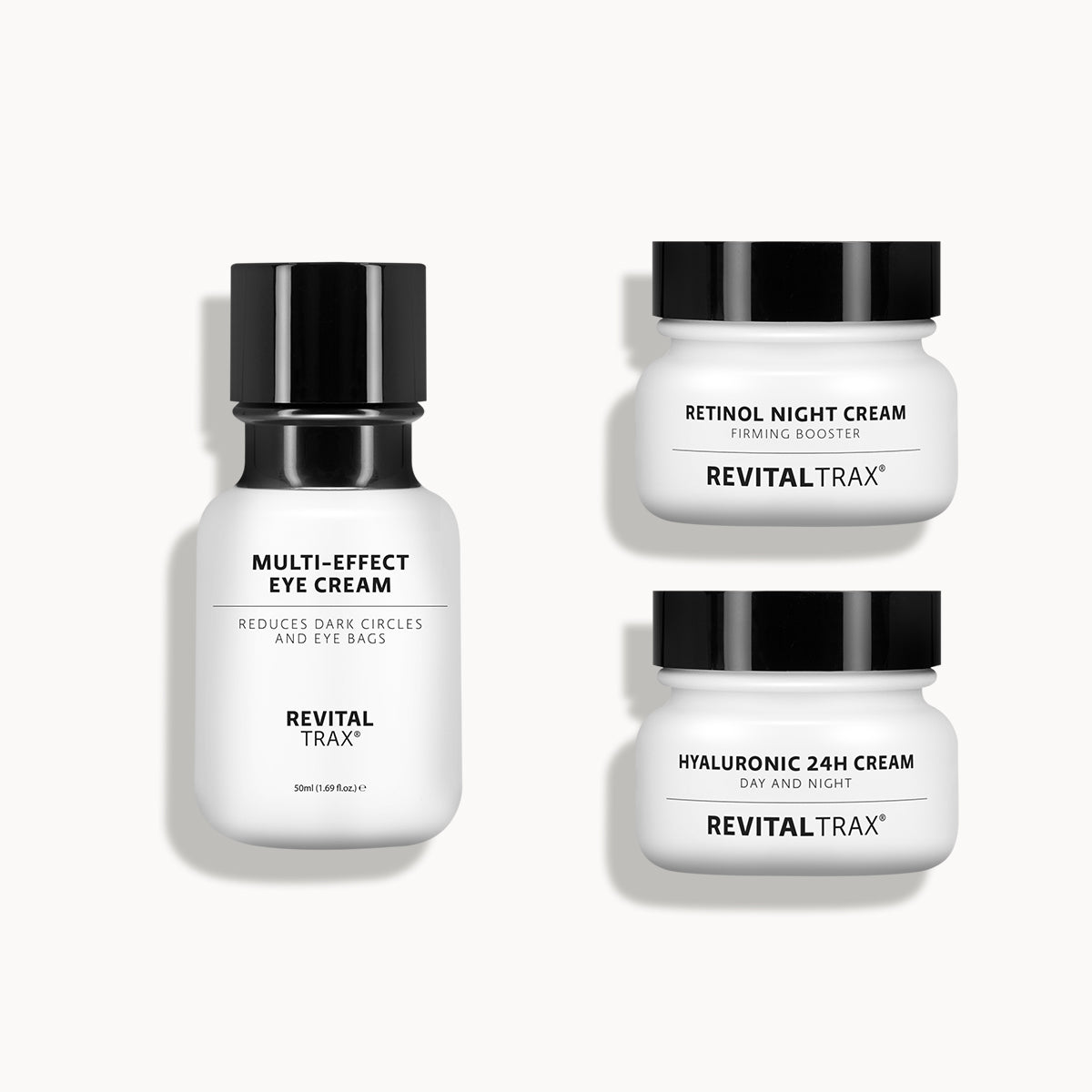 Hyaluronsäure Creme + Retinol Nachtcreme + Augencreme