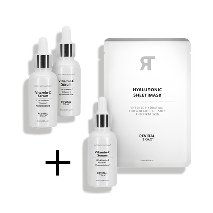 Aktion: 3 x 12% Vitamin-C Serum + Sheet Mask