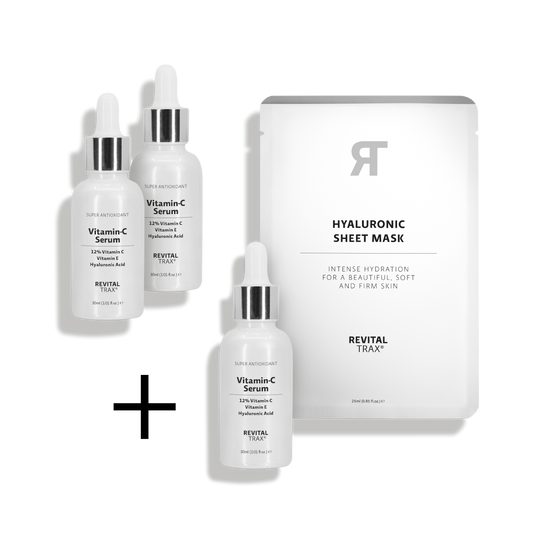 Aktion: 3 x 12% Vitamin-C Serum + Sheet Mask