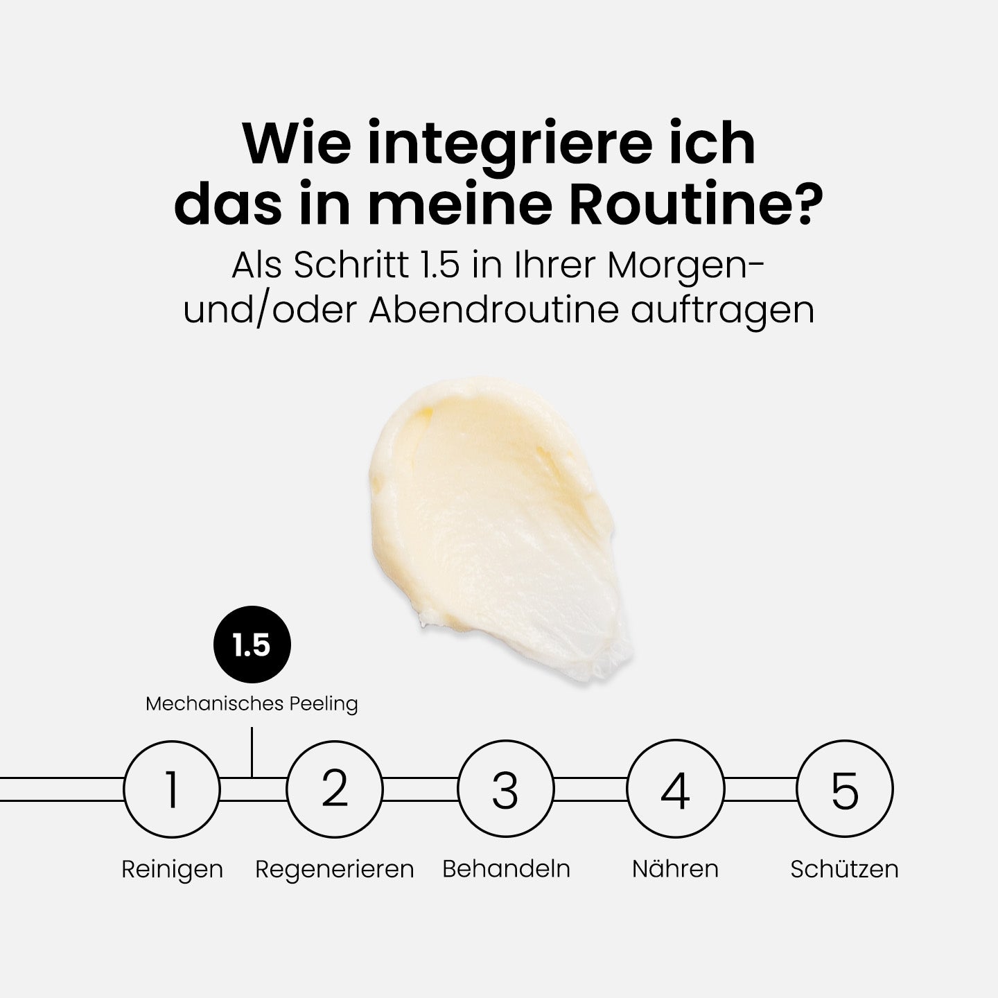 Exfolierendes Gesichtspeeling