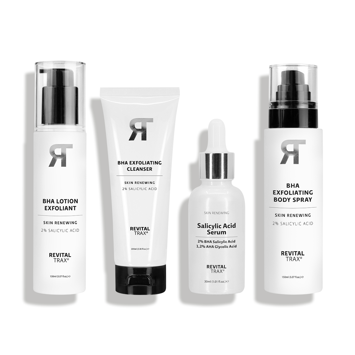 BHA-Set: Reiniger + Serum + Lotion + Körperspray
