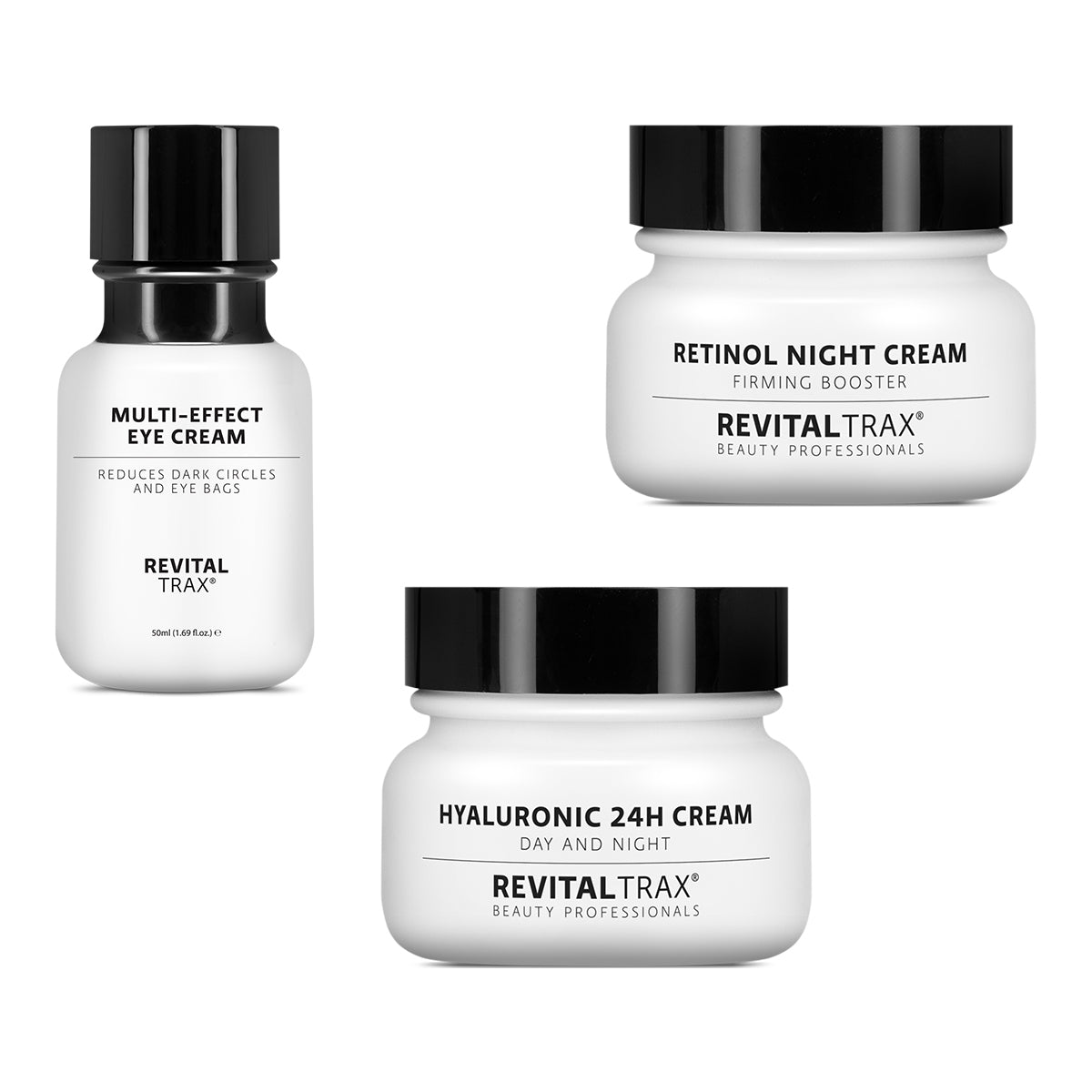 Hyaluronsäure Creme + Retinol Nachtcreme + Augencreme